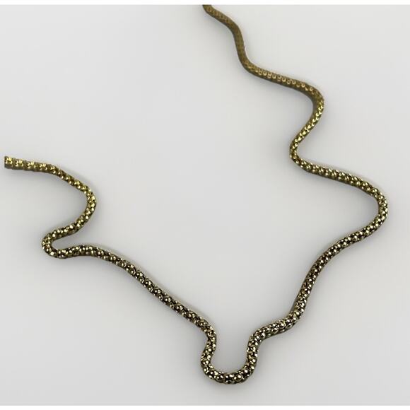 ITAOR Italy Sterling Silver Vermeil 925 Long Popcorn Chain Necklace - 30 in - Picture 2 of 15